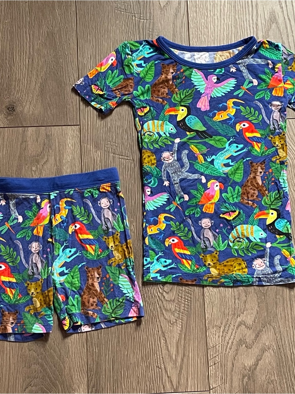 Little Sleepies Treetop Tails Jungle Animal 4T Unisex Bamboo Pajamas